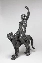 Nude Bacchants Riding Panthers